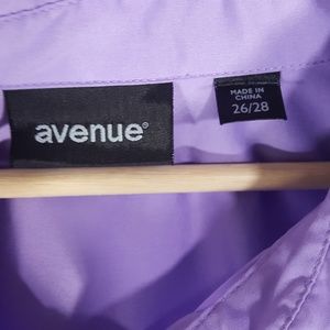 Avenue Tops - Plus Size Avenue Button Down Lavender Blouse Avenue Tops - Plus Size Avenue Button Down Lavender Blouse